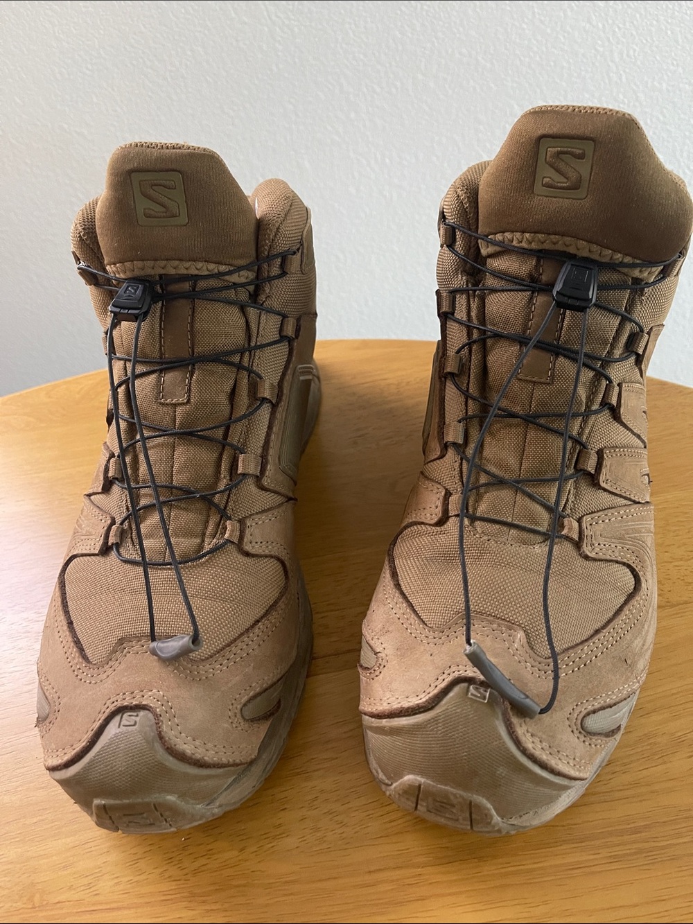 Salomon Brown Quick-Pull Tactical Hiking Boots